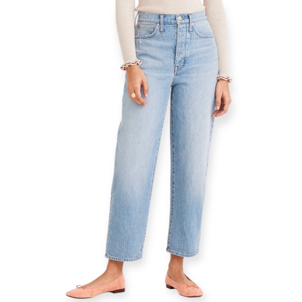 Madewell Light Blue Balloon Leg Jeans, TALL